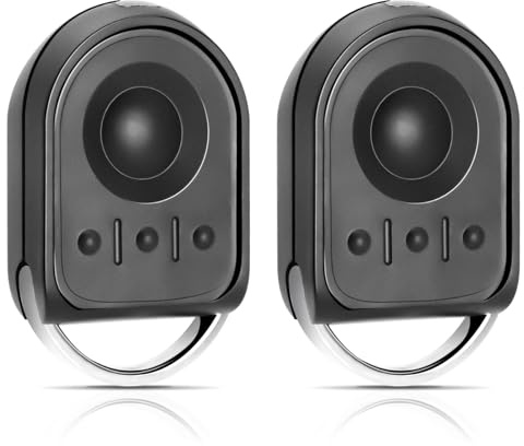 2pcs Remplacement Télécommande S0mfy RTS de 433,42 MHz, Compatible avec Motorisation Portail et Porte de Garage, Télécommande S0mfy 4 Canaux pour KEYGO RTS, 1841064 (2PCS)