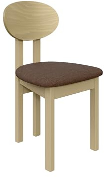 Mirjan24 Esszimmerstuhl Kizeko III, Polsterstuhl, Rahmen aus Buchenholz Gepolsterte Sitzfläche aus Stoff Stuhl für Arbeitszimmer Esszimmer Küchenstuhl (Sonoma/Soro 28)