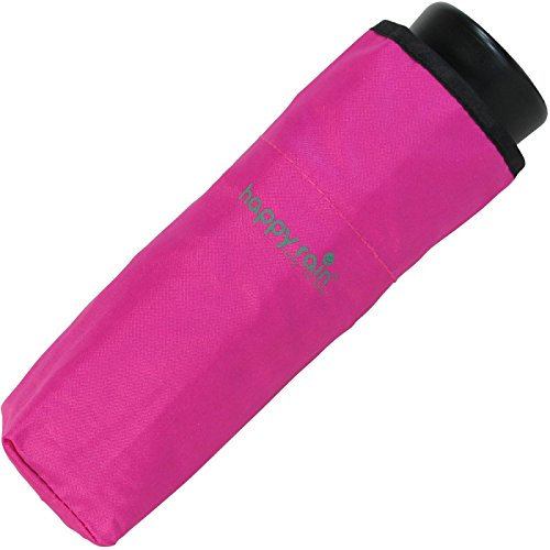 Parapluie de poche ultra mini pour femme uni, rose bonbon, 90 cm, Mini parapluie avec ouvre-main