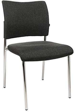 Topstar Besucherstuhl Visit 10 (2er-Set) stapelbar anthrazit
