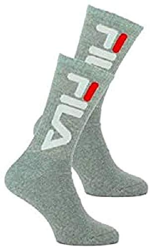 FILA Unisex F9598 Uni Socken, Grau, 43-46 EU