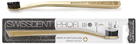 Professional Whitening Toothbrush Gold Active Coal Brush Pack of 1