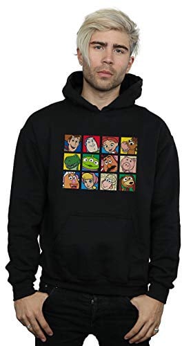 Disney Men's Toy Story Character Squares Hoodie