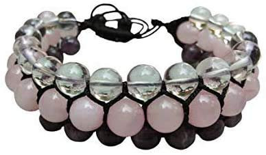 Jet New Energized Bracciale Circa 30 A 50 Grammi Regalo Meditazione Chakra Bilanciamento Free Jet Internazionale Crystal Therapy (Jet RCA)