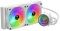 GAMDIAS Chione M3-240W RGB Wasserkühlungs-Kit (2,4E + 2W, 12V, 3E+1dB, Blanc, 119 mm, Desktop)