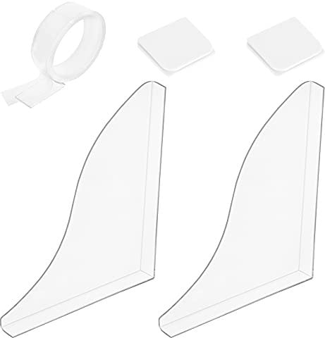 AHANDMAKER Acryl-Badewannen-Spritzschutz, Dusch-Spritzschutz Mit Windfesten Stop-Protect-Clips Aus Kunststoff Und Acryl-Klebeband