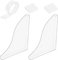 AHANDMAKER Acryl-Badewannen-Spritzschutz, Dusch-Spritzschutz Mit Windfesten Stop-Protect-Clips Aus Kunststoff Und Acryl-Klebeband