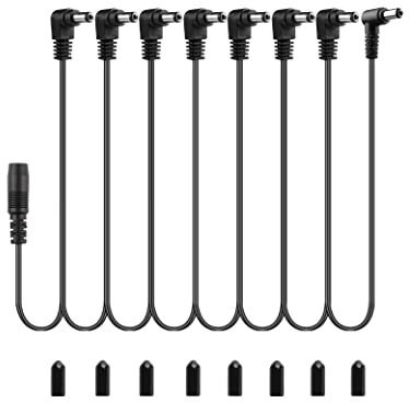 Mr.Power 1 to 8 Way Daisy Chain Guitar Effect Pedal Power Supply Splitter Cable Adapter (8 Way Cable)