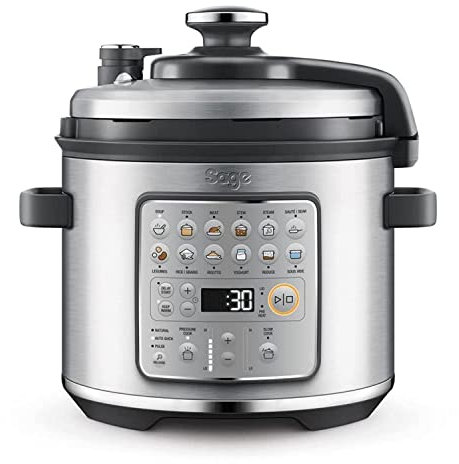Sage - The Fast Slow GO - 6L Multi-Function Cooker, 14 Cooking Shortcuts, Stainless Steel Construction, Hands-Free Steam Release, Dishwasher Safe