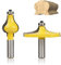 KEEBI 2pcs Handrail Router Bit Set, 1/2'' Shank Wood Armrest Handrail Router Bits Carbide Router Bit Set For Woodworking Tenon Cutters