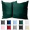 Taie Oreiller 65x65 Coton Renforcé (Set de 2) - Vert - Tissage serré de 57 Fils/cm² - Taie Oreiller 65 x 65 cm- Certifié Oeko Tex
