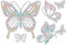 ORIGACH 6 Stück Schmetterlings Strass Patches zum Aufbügeln, Bling Aufkleber, selbstklebende Applikationen, Glitzer Patches für Kleidung, Jeans, Taschen, Reparatur, Dekoration, DIY-Handwerk