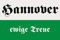 U24 Aufkleber Hannover ewige Treue Flagge Fahne 12 x 8 cm Autoaufkleber Sticker