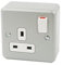 Single Gang Metal Clad Switch Socket: Durable and Reliable 13 Amp 1-Gang Double-Pole Switch Socket