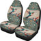 Xoenoiee Böhmische Mandala Kolibri Muster Autositzbezüge Vordere Set Autositze mit Gummiband Universal Fit Automotive Sitzbezüge Waschbar Autositzbezug für SUV Limousine Van