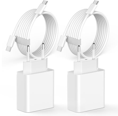 iPhone 16 Schnellladegerät, 4er pack 20W USB C iPhone Ladegerät Ladestecker Stecker Netzteil Power Adapter und 2M USB C Kabel Schnellladekabel für iPhone 16/16 Plus/16 Pro/16 Pro Max/15 Pro/15 Pro Max