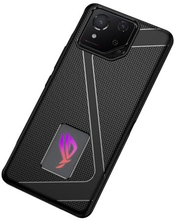 SEIAIYG Cover per ASUS ROG Phone 8/8 Pro, Custodia Morbida TPU Antiurto, Antiscivolo, Anti-Impronte Digitali, Case Cover ASUS ROG Phone 8/8 Pro (Nero)