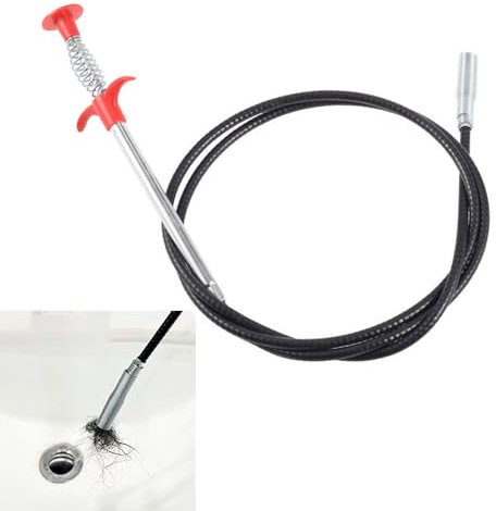 JDCMEI Herramientas de Dragado de Alcantarillas, Garra Flexible de 300cm Alambre Desatascador Tuberias 4 Garras Gancho de Limpieza de Fregadero para Fregadero de Cocina, Baño, Bañera, Fregadero
