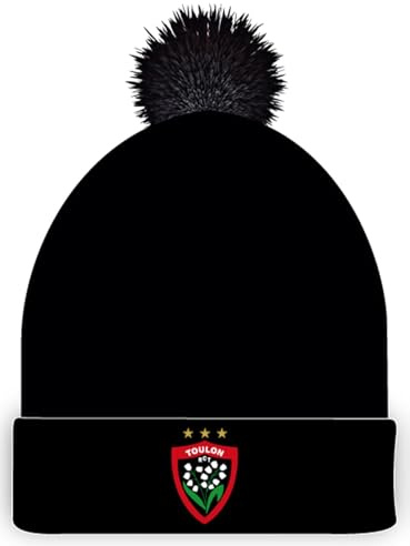 RCT Toulon Mütze offizielle Kollektion Rugby Club Toulonnez, Schwarz , One size