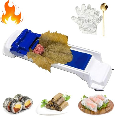 GLSAYZU Grape Leaves Roller, GemüSe Rolling KüChe Rolling Tool Weinblattrollen, Weinblattrollen, Schnelle Formwerkzeuge, Multifunktionale Fleischrollen, Haushalts-Sushi-Maschinen GemüSerollen (1PC)