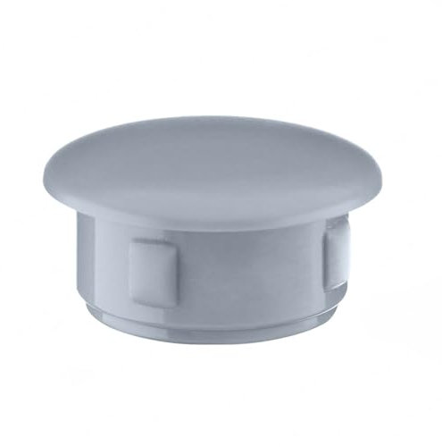 EMFA Abdeckkappen für 25 mm Bohrlöcher Grau 8 Stück - Blindstopfen 25 mm, Abdeckstopfen mit 30 mm Kopfdurchmesser