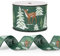 RUSPEPA Drahtgebundenes Weihnachtsband – Elch- und Weihnachtskiefernbaumband mit Drahtrand – 2,5 Zoll x 5 Yard pro Rolle