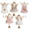 LYtech 5 Stück Christbaumschmuck, Weihnachtsanhänger Engel, Weihnachten Engel Anhänger, Weihnachtsbasteln Weihnachtsbaum Anhänger Weihnachtsdeko, Ornamenten für Weihnachtsbaum Weihnachtsengel Puppe
