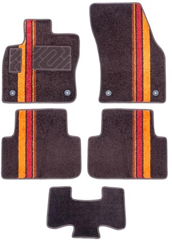 Deluxion Auto Fußmatten für VW Golf 6 2008-2014 rutschfest, wasserdicht,maßgeschneiderte Velours Autoteppiche, Automatten,einfache Reinigung, Autozubehör passend für 2009 2010 2011 2012 2013 2014