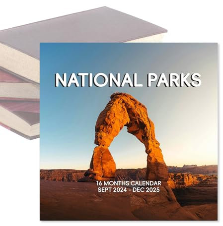 Nationalparks-Wandkalender 2024–2025, Nationalparks-Kalender | Naturkalender | Monatskalenderplaner von September 2024 bis Dezember 2025 zur Wanddekoration