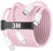 3M USB C to USB C Charging Cable for iPhone 16 15, 60W Long Type C to C Charger Cable Cord for iPhone 16/ 16 Plus/16 Pro/16 Pro Max/15/15 Plus/15 Pro/15 Pro Max, iPad Pro/Air/Mini, MacBook, Pink