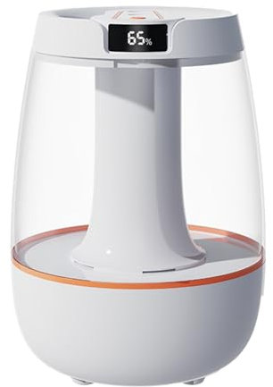 acfeco Luftbefeuchter Schlafzimmer 3L, Raumluftbefeuchter mit Nachtlicht & Hygrometer, 30dB Leise, USB, 24H Diffuser Luftbefeuchter für Büro Wohnzimmer Kinderzimmer und Große Räume