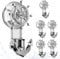 PANTIDE 6 Packs Grey Suction Hooks for Bathroom Kitchen Razor Holder Load 10kg Multipurpose Reusable Knob Hanging Hooks for Storage Removable Plastic Vacuum Sucker Cup Hanger for Door Window