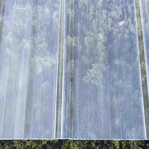 Lot de 8 panneaux de toit en fibre de verre transparente de 2 mm résistant aux intempéries, pour abri de jardin, garage, abri d'auto et serre, revêtement durable pour éclairage du jour, 0,9 x 1,4 m