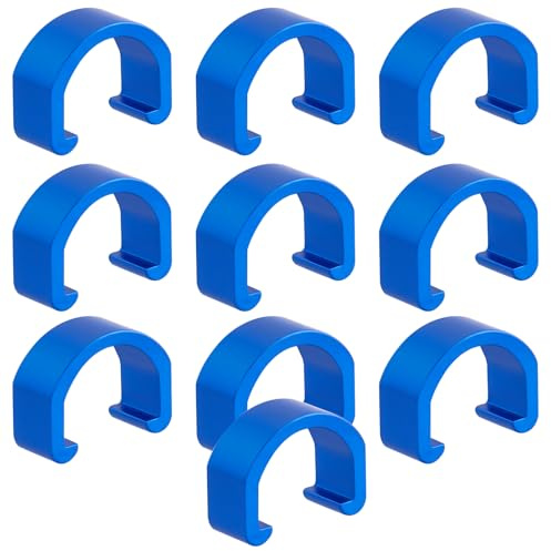 10Pcs Stable Bicycle Brake Cable Clip Management Alloy Bike Cable C-Clips Reusable Lightweight Bike Brake Gear Cable Clips for Bike Cycling Gear