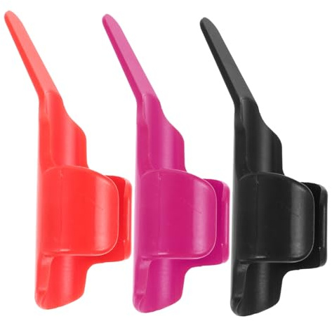 Cabilock Kunststoff Fingerding Fadenregler 3 Stück für Damen | Ergonomisch und Wiederverwendbar, für Bastelprojekte und Aufsetzen von Pailletten