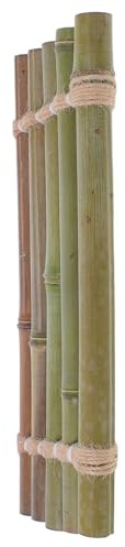 WOONEKY Décoration Aquarium en Bambou Naturel 35 Cm X 10-14 Cm, Panneau Cascade pour Aquarium, Accessoire Radeau à Courant d'eau, Tapis Égouttoir en Bambou pour Fontaine et Décor