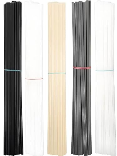 SHYSBV 100 Stück Kunststoff Schweißstäbe Set – 200mm Doppelstrang Schweißdraht für ABS/PVC/PE/PP – Universelles Zubehör für Kunststoff Schweißreparatur im Baumarkt Bereich (4 Farben)
