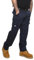 Mens Cargo Work Trousers Size 28 to 52 Black or Navy Cargo Combat Trousers by BWM (30 Waist/Short Leg, Navy)