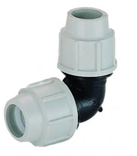 PLASSON 7050 32mm MDPE Elbow Bend - Pack of 2