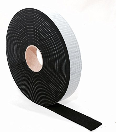 EPDM Zellkautschuk Dichtungsband einseitig, selbstklebend Moosgummi - 5m je Rolle- Breite 20mm x Dicke 5mm (20x5) Premium-Qualität mit Geld-zurück-Garantie