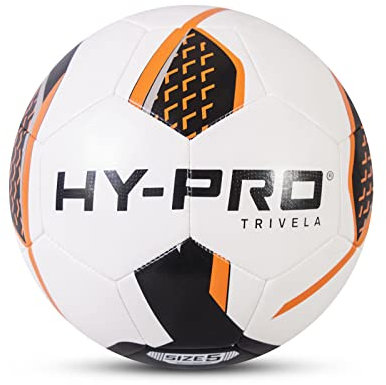 Hy-Pro Fußball, Rot/Schwarz/Orange, Trivela Size 5