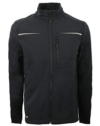 Strauss Engelbert Softshelljacke (Größe XL, Farbe schwarz) - Outdoor - winddicht wasserdicht atmungsaktiv - leicht und flexibel