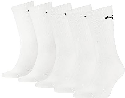 PUMA Unisex Crew Socken, Weiß, 47-49 EU