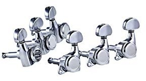 (ORTEGA Locking Gitarrenmechaniken-Set, 3+3, chrom (OTMLOCK33-CR)