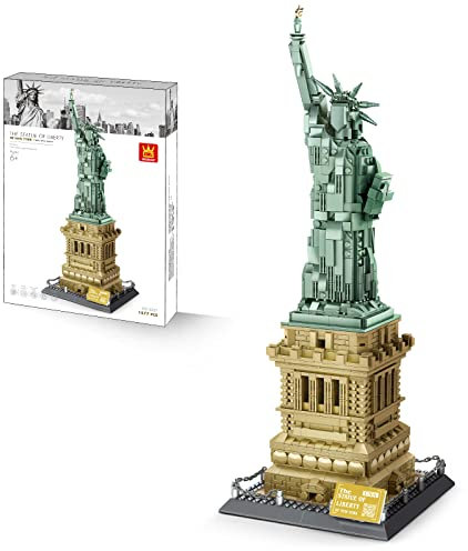 WANGE Modelo de Arquitectura de Montaje con Bloques. Estatua de la Libertad de Nueva York.