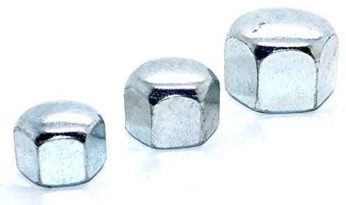 Hutmuttern niedrige Form DIN 917 M6 Stahl verzinkt Stückzahl 50 Sechskant-Hutmutter Sechskant-Mutter