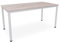 Schreibtisch Verschiedene Größen und Farben, Konferenztisch graues Metallgestell, Stabiler Besprechungstisch Arbeitstisch, Bürotisch hauseigene Fertigung (B: 160 cm x T: 80 cm, Eiche modern)