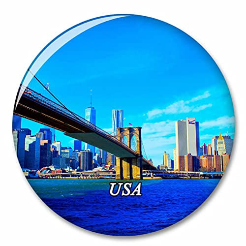 USA Amerika Brooklyn Bridge Manhattan New York Kühlschrank Magnete Dekorative Magnet Flaschenöffner Tourist City Travel Souvenir Collection Geschenk Starker Kühlschrank Aufkleber