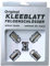 KLEEBLATT Felgenschloss M12x1,5 Kegelbund 60° kompatibel mit Ford Hyundai Kia 4er-Set 4x silberne Felgenschlösser Felgenschloss-Muttern Felgensicherung Radsicherungsmuttern Radsicherung TYP 910