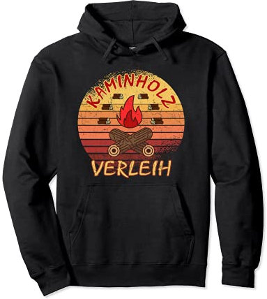 Kaminholz Verleih Landwirt Geschenke Winter Brennholz Pullover Hoodie